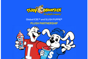 Teddy Mountain Enters Food & Beverage Category with Global ICEE® and SLUSH PUPPIE® Plush Partnership