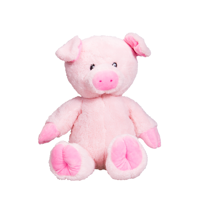 Cute soft pink piggy with a snout ever so snuggly