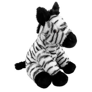 Adorable soft and furry zebra
