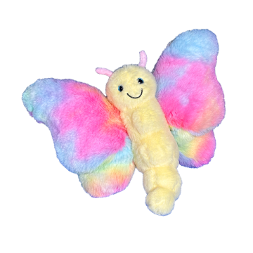 cute smailing butterfly toy in pastel colors