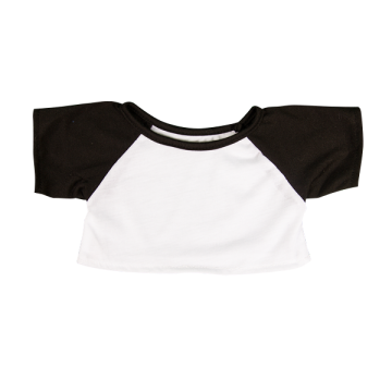 White T-Shirt with Black sleeves