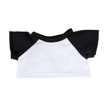 White T-Shirt with Black sleeves