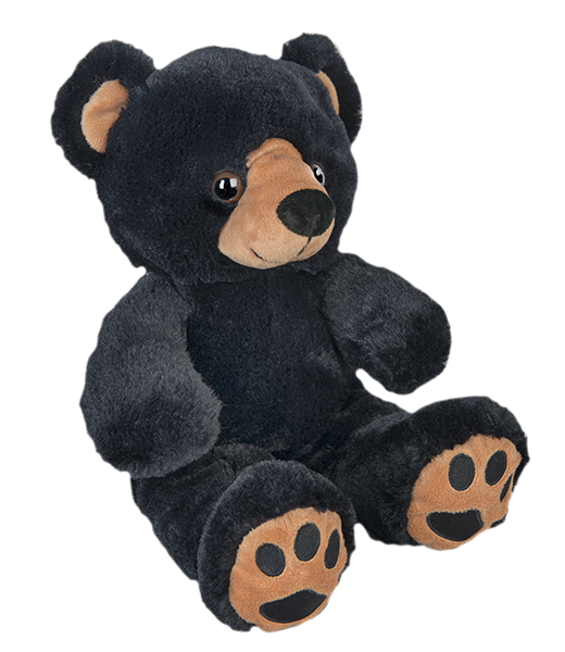 Small black teddy bear sales