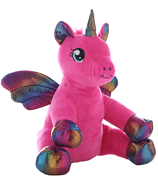 Nova the Pink Winged Unicorn 16 inch plush toy