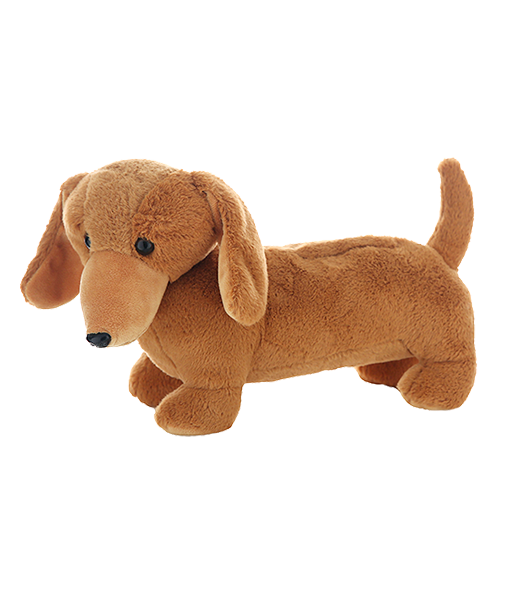 Brown dachshund stuffed animal discount