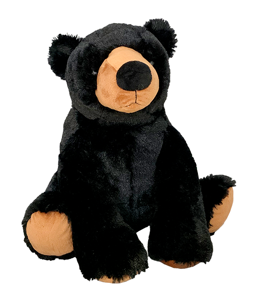 HuckleBeary the Black Bear 16 inch plush toy