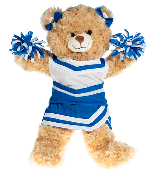 Royal and White Cheer Uniform 16 inch size