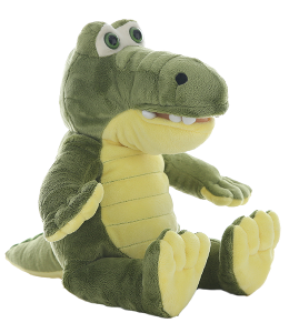 Adorable snappy gator in sitting pose
