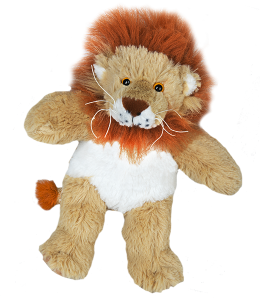 King of the jungle himself with fluffy crown and bright orange eyes