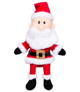 Santa in his classic outfit and soft white beard