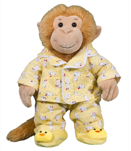 Yellow "Chicken" Jammies w/Slippers (8")