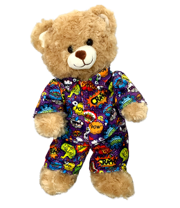Purple Super Hero PJ's (8")