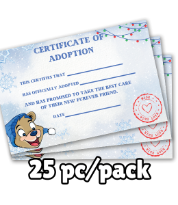 "Winter" Adoption Certificates