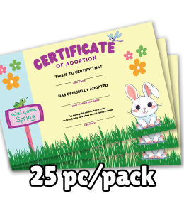"Spring" Adoption Certificates (25pk)