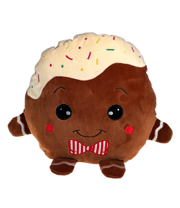 Brown gingerbread plush toy
