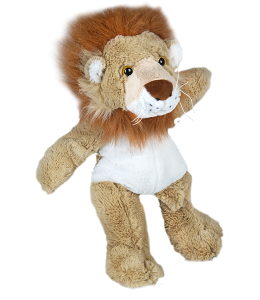 King of the jungle himself with fluffy crown and bright orange eyes