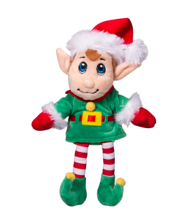 Christmas elf in a festive attire