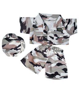 Desert Camo outfit with a cap