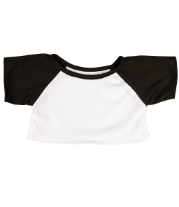 White T-Shirt with Black sleeves