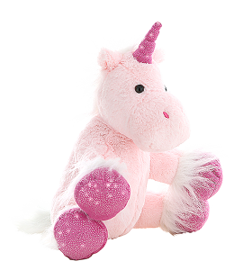 Cute pink unicorn with glittered accents