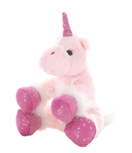 Cute pink unicorn with glittered accents