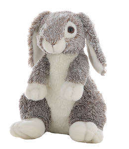 Fluffy Happy Bunny in light tones