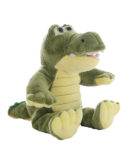 Adorable snappy gator in sitting pose
