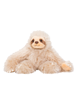 Cute sloth with soft long quality fur and a smile to slow down for