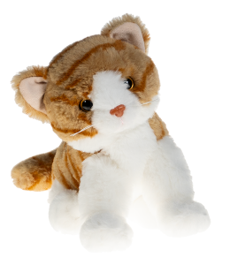 Cute orange tabby cat with yellow eyes