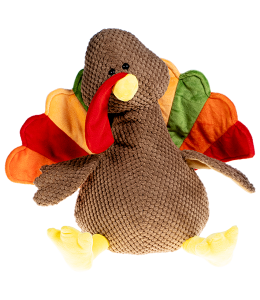 brown turkey plush toy with exquisite texture fabric and fall colored tail