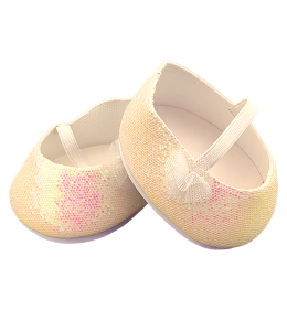 White Sparkle Dress Shoe (16")