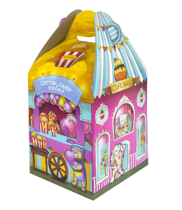 carry home box themed as a sweet shop