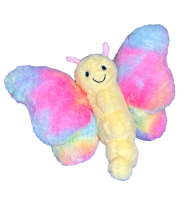 cute smailing butterfly toy in pastel colors