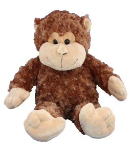 Monkey with wonderfully soft and nice fur in light brown and a cutest smile ever