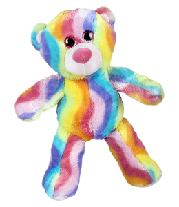 Colorful fluffy bear
