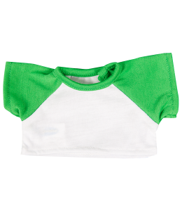 White T-Shirt with Green sleeves