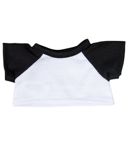 White T-Shirt with Black sleeves
