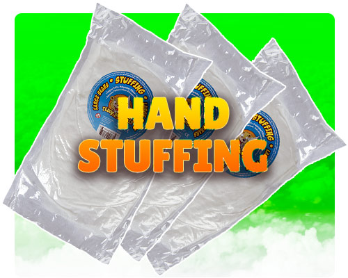 Hand Stuffing text over 3 vacuum fiber packs