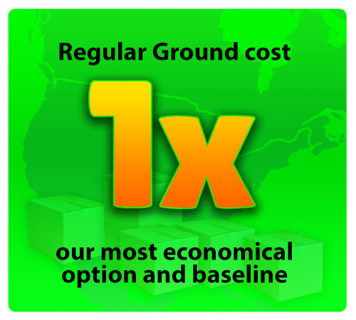 1x Regular Ground on a green background