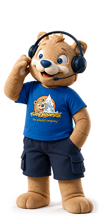 Ted Head wearing headphones, ready to help with customer service