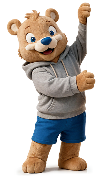 Ted the bear mascot