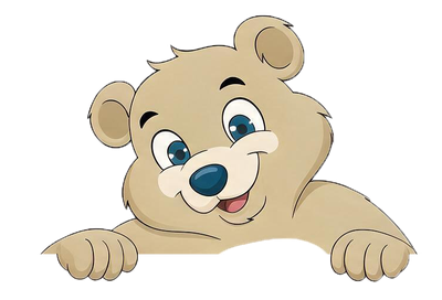 Ted the bear mascot waving